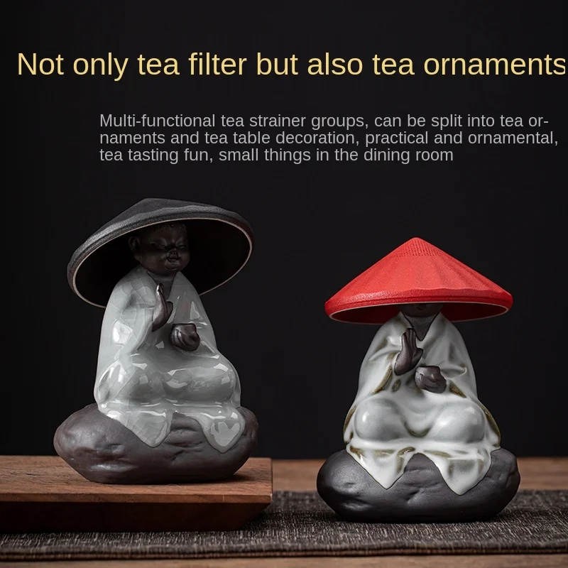 

Tea Strainer Group Small Zen Master Tea Filtration Tea Partition Ceramic Filter Hole KungFu Tea Ceremony Utensil Tea Accessories
