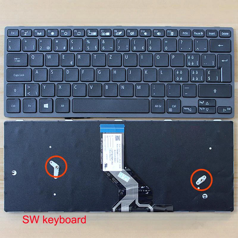 For Acer TMB311-31 311R-31 RN-31 R-31 B311R Laptop alternate keyboard US SP SW