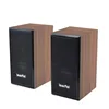 3D Stunning Sound Quality Subwoofer Computer Wooden USB Stereo Desktop Sound Desktop Laptop Phone Home Gift Sound System 4
