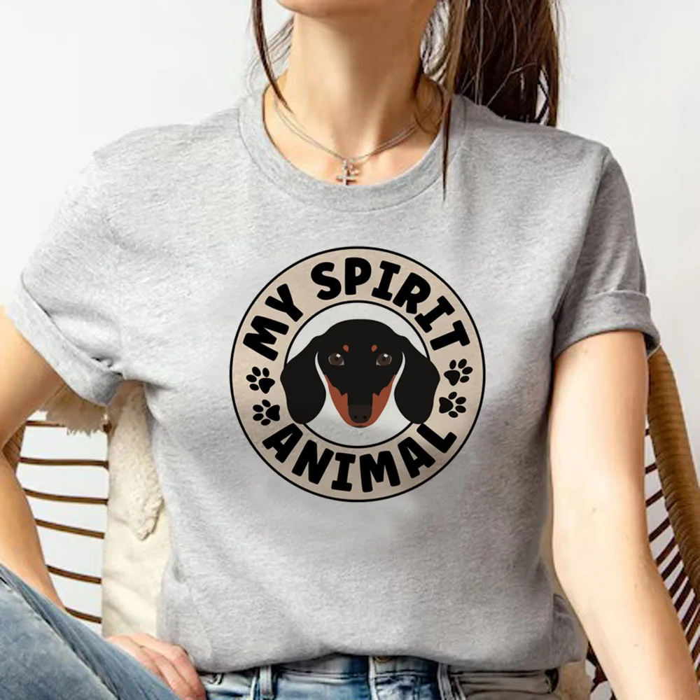 

Dachshund tshirt women streetwear anime summer tshirt female designer graphic anime clothes