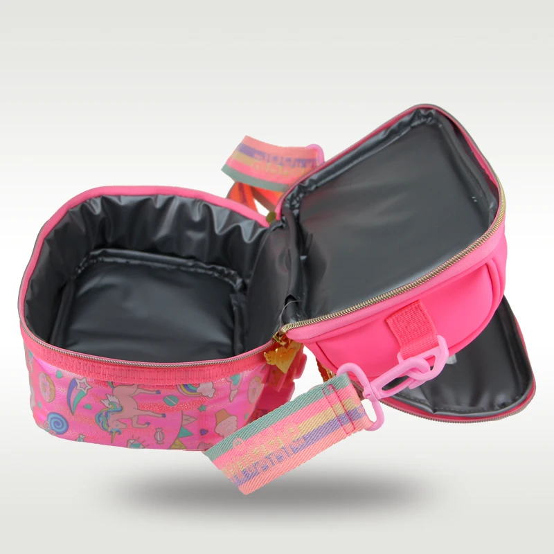 Smiggle パープル ユニコーン柄 ランチバック、ショルダーバッグ Australia Smiggle Original Children's Lunch Bag Girl Handbag