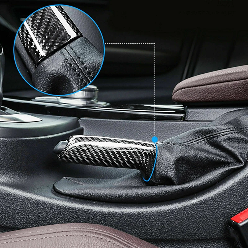 Bmw E46 E90 E92 E60 E39 F30 F34 F10 F20 Brake Handle Cover Carbon Fiber Look ABS Handbrake Grips Car Interior Accessories