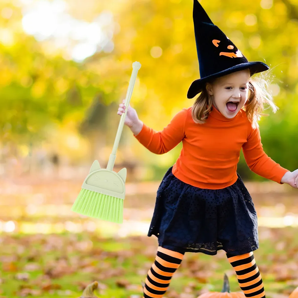 2Pcs 어린이 빗자루 세트 용 미니 빗자루 어린이를위한 작은 빗자루 청소 놀이방 학습 야외 어린이 빗자루