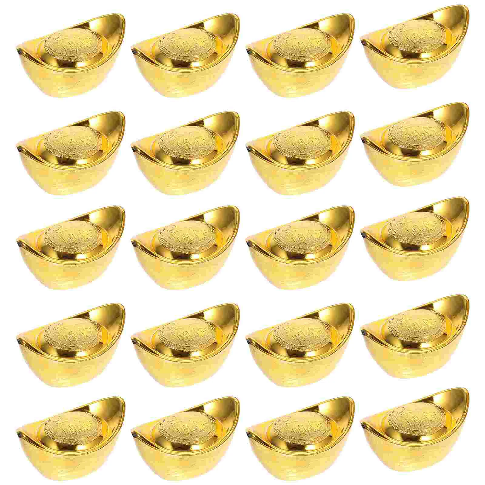

20 Pcs Gold Ingot Shaped Candy Packing Box Candy Boxes Sweets Storage Container