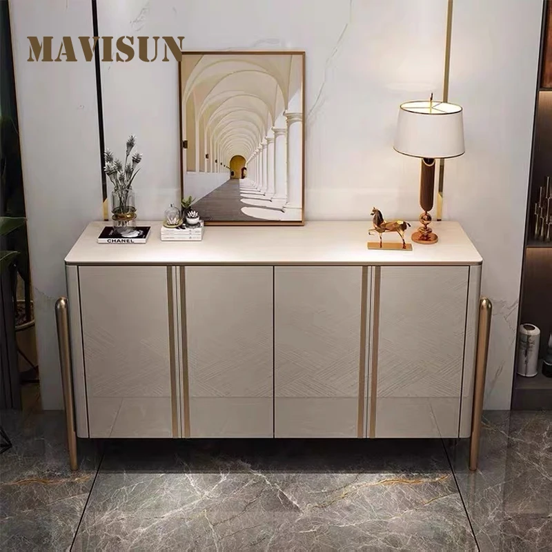 Luxury Wooden Sideboard For Living Room Decorative Storage Locker Buffet High-end Home Furniture Hall Entrance Kitchen Cabinets