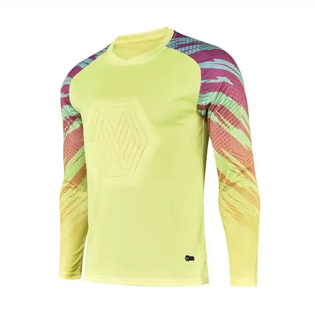 Camiseta de fútbol para hombre y niño, chándal de manga larga, trajes de portero para adultos y niños