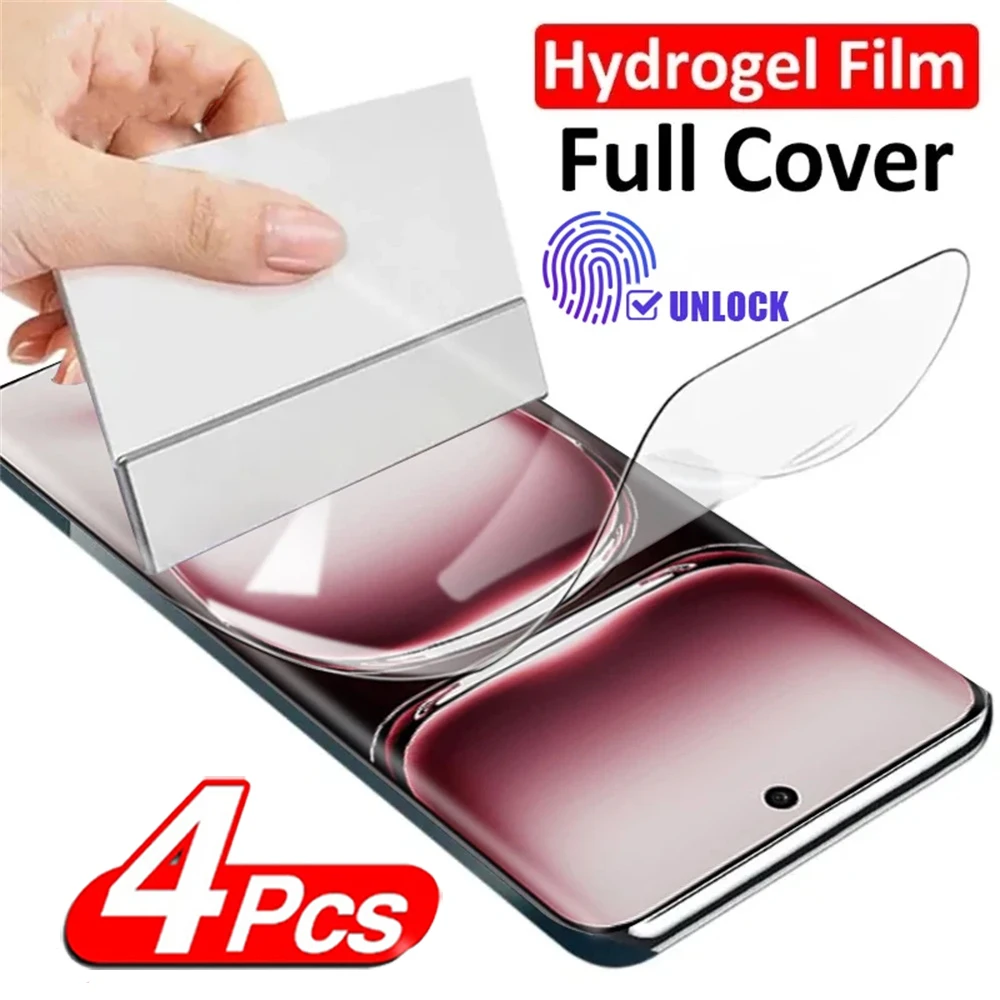 4-Pack Slim Hydrogel Full Cover Screen Protector