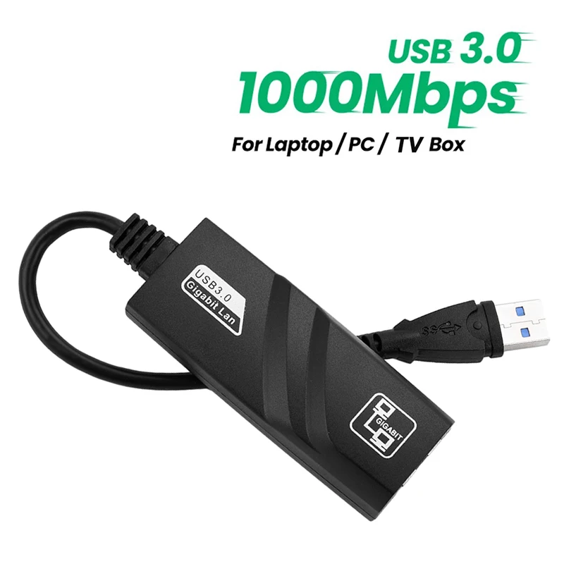 1000Mbps Type C USB 3.0 Wired Network Card USB To Rj45 Lan Ethernet Adapter Converter Gigabit for TV Box PC Laptop MacBook Win 7