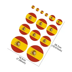 Waterproof Spain Flag Vinyl Car Decal Sticker - Stylish Vehicle Decoration Accessory (Style 2)