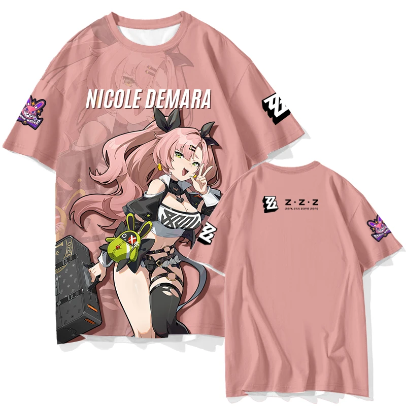 Zenless Zone Zero Short Sleeve T Shirt Kids Tees Cosplay Tops