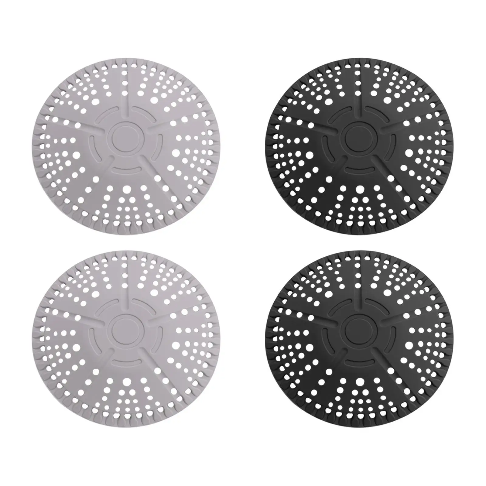 2x Drain Cover Silicone Drain Catcher for Washbasin Laundry Room Shower 3
