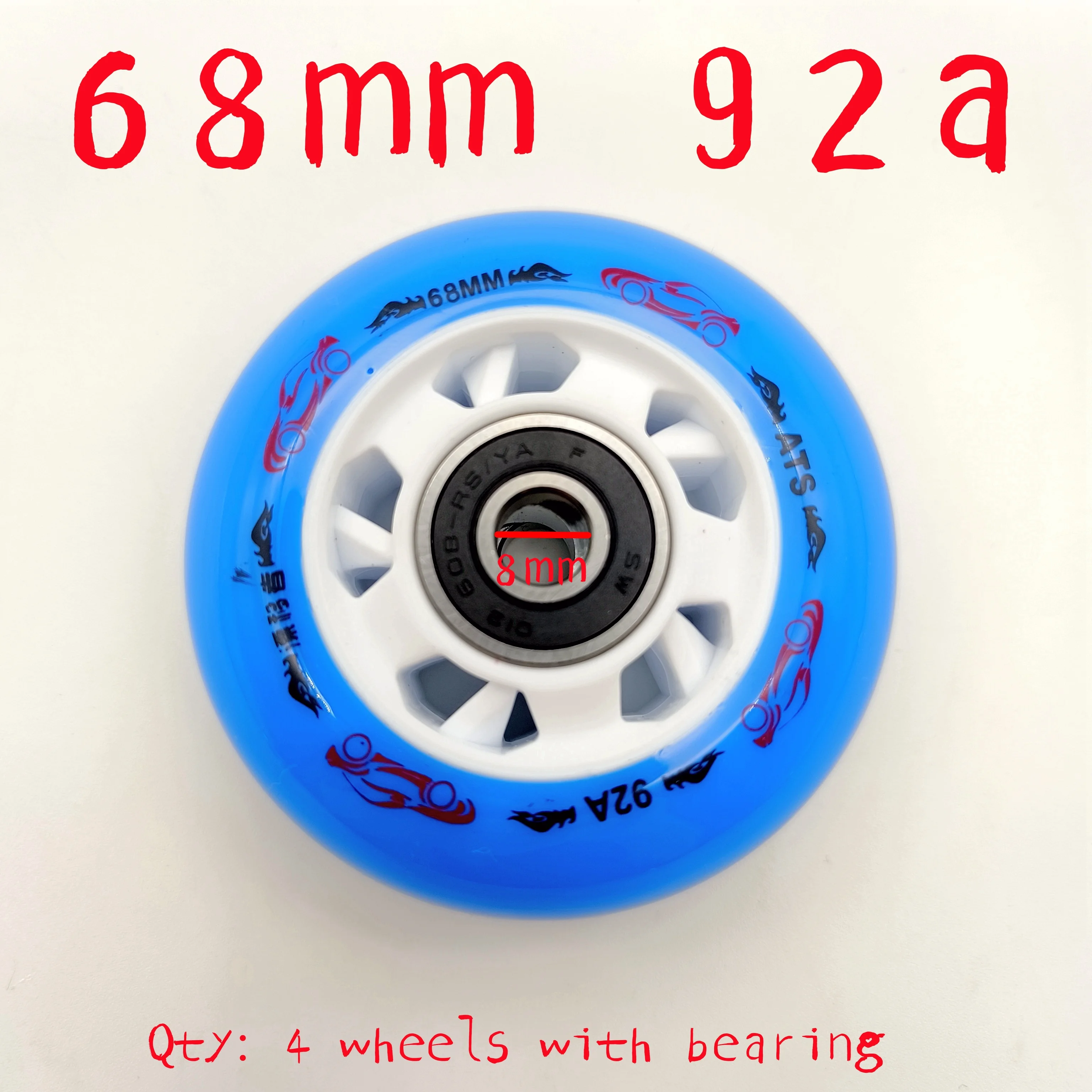 Skate wheel children roller wheel 68 mm 83A 92a 4 pcs/lot roller skating wheels