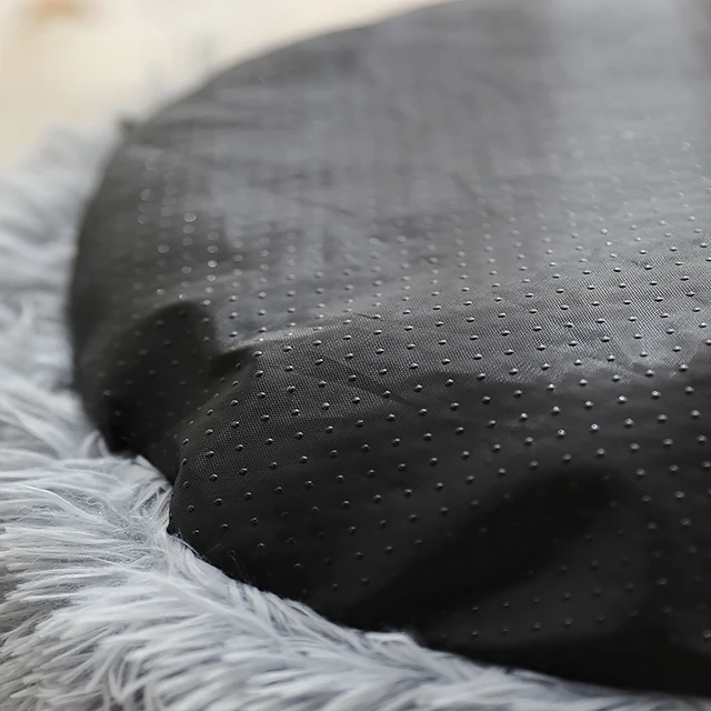 Kimpets Round Cat Bed Dog Pet Bed Kennel Non-Slip Winter Warm Dog Kennel Sleeping Long Plush Soft Puppy Cushion Mat Cat Supplies 6