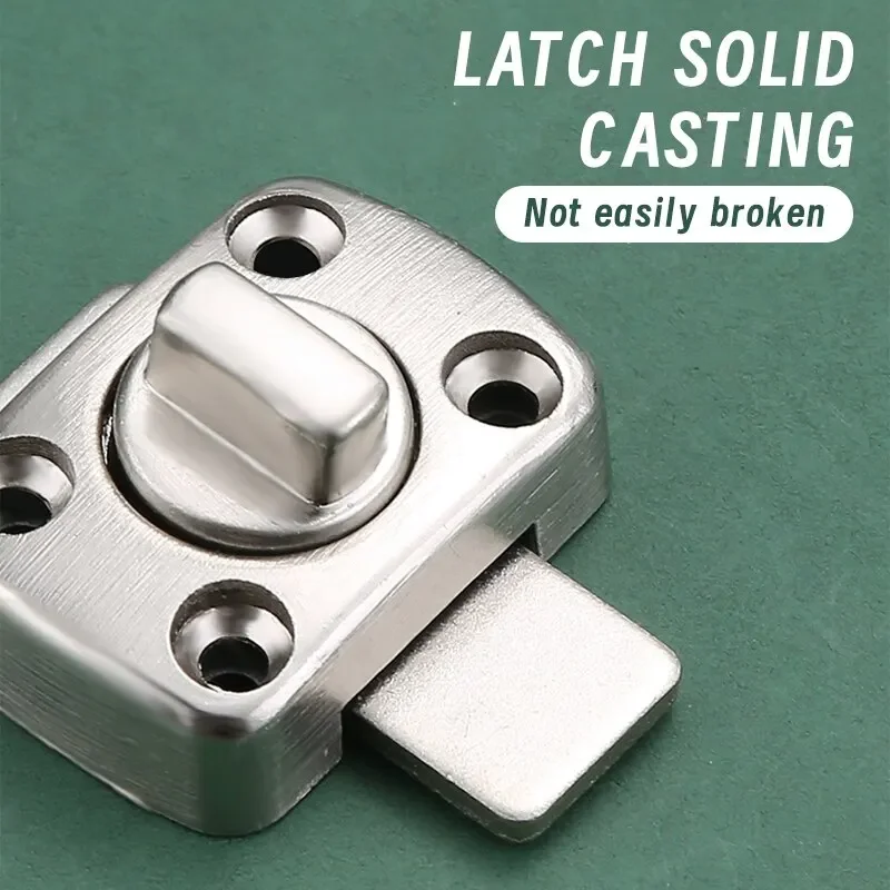 Home Security Latch Rotate Bolt Latch Gate Latches Door Slide Lock Twist Rotating Barrel Lock For Bathroom Toilet Door door lock door latch