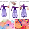 Plastic Water Balloon Pump Outdoor Toy Balloons Automatic knotting Water Filler Kit Portable Outdoor Fun Sand Pool Water Toys 5