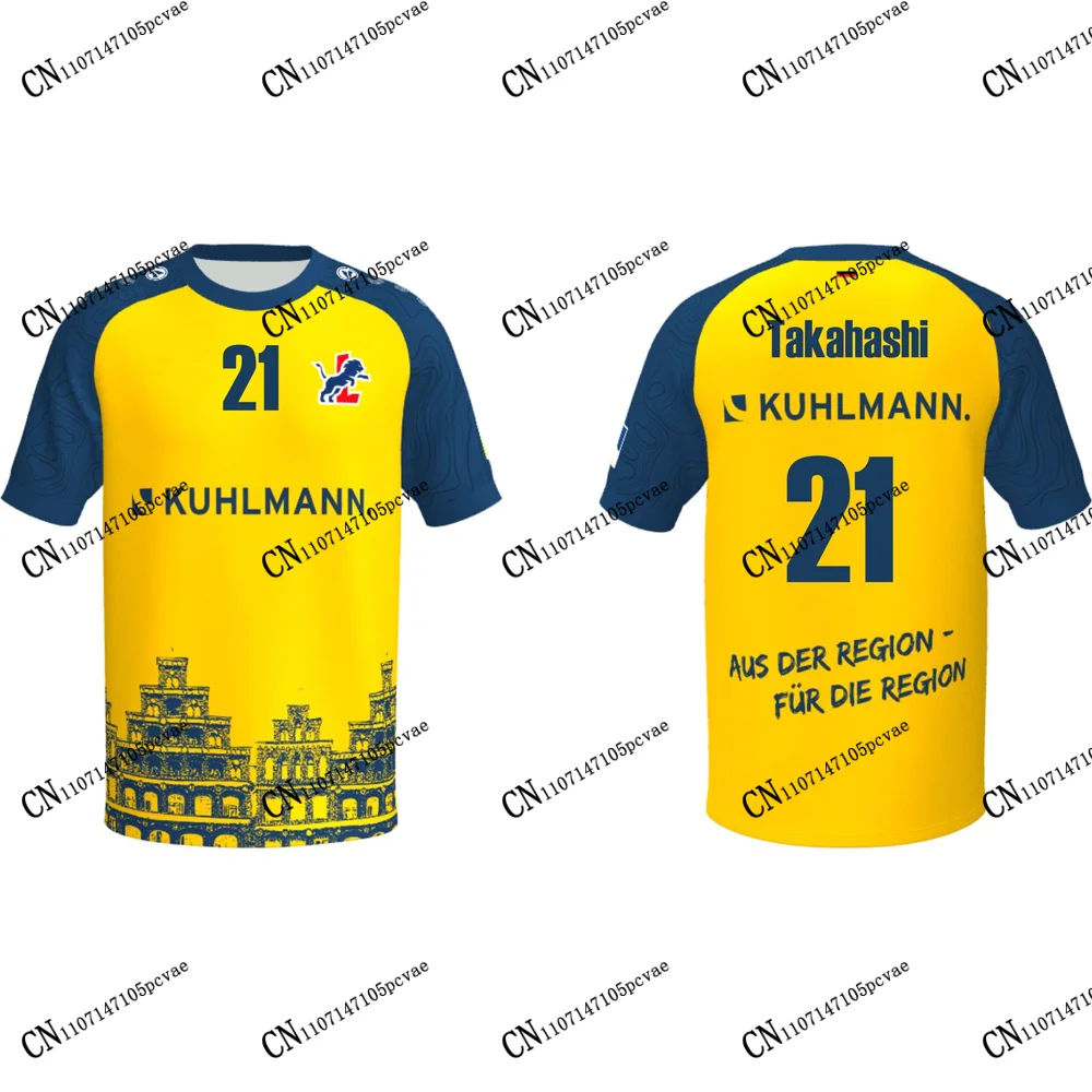 SVG 루네부르크 볼리스 2026-27 신상품 독일 스타일 저지 3D 프린팅 티셔츠 홈/어웨이 프리 에이전트 성인 아동 유니섹스 팬용