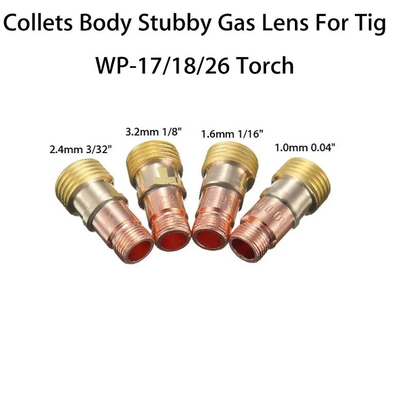 

1pc Collets Body Stubby Gas Lens Metalworking Tools Welding Tool Accessories For TIGWP PTA DB SR WP 17 18 26 Torch