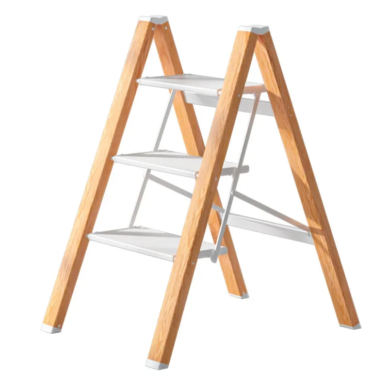 

Aoliviya Official New GE Meiju Folding Stair Household Ladder Multi-Functional Flower Rack Step Stool Storage Rack Thickened Alu