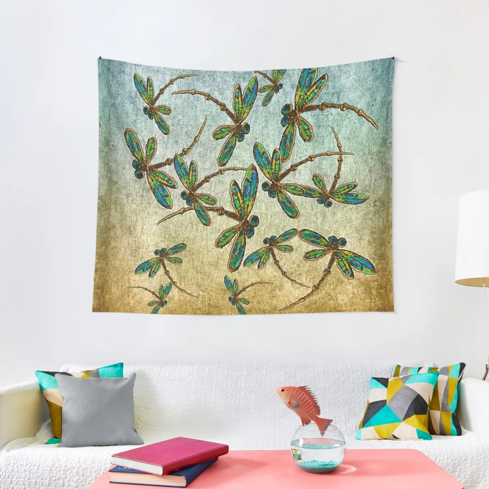 

Golden Dragonfly Light Tapestry Room Decoration Home And Comfort Decor Wall Hanging Tapestry