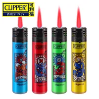 Clipper Lighter Windproof Jet Pink Flame Lighter Butane Gas Lighter Electronic Lighter 2024 New Style Lighter Smoking Gadgets 1