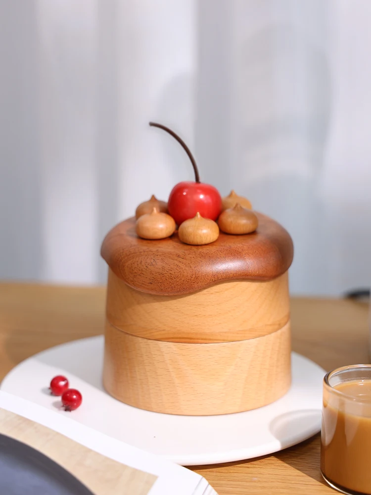 

Cherry Cake Jewelry Box Storage Box Creative Desktop Decoration
