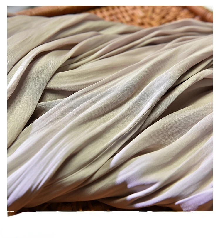 Summer Silky Skirt Elastic High Waist Glossy Silky Long Skirt Sea-Island Filament A-line Skirts Beach Vacation Pearlescent Dress