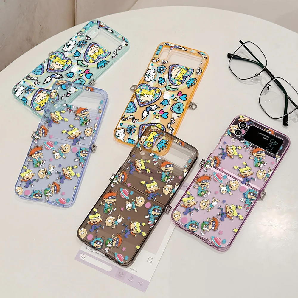 Cartoon Funny Rugrats Semi-Transparent Foldable Soft TPU Phone Case