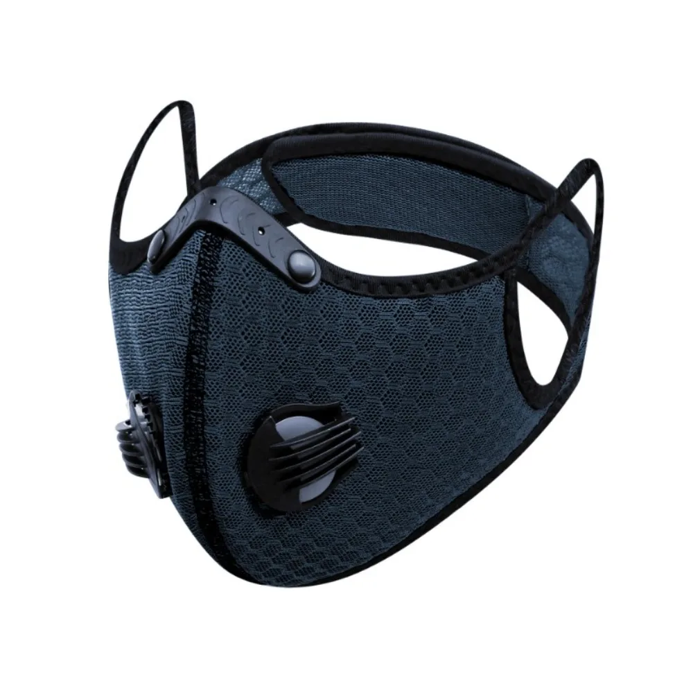 Breathable Ergonomic Adjustable Dust Mask with Washable Activated Carbon Filters
