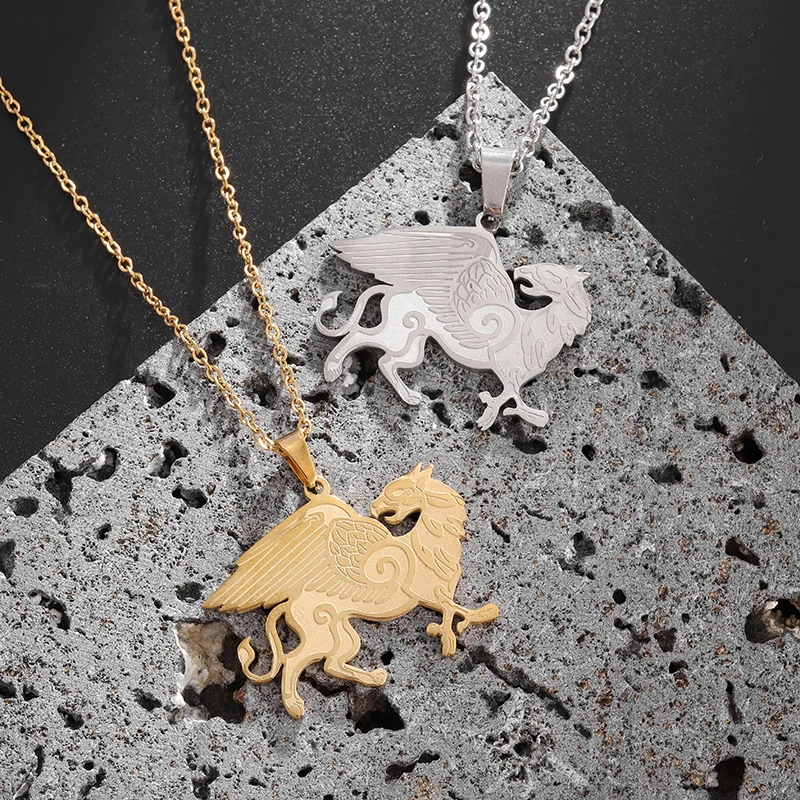 

Stainless Steel Myth Cosplay Pendant Necklace Men Women Fashion Trend Mascot Jewelry Gift