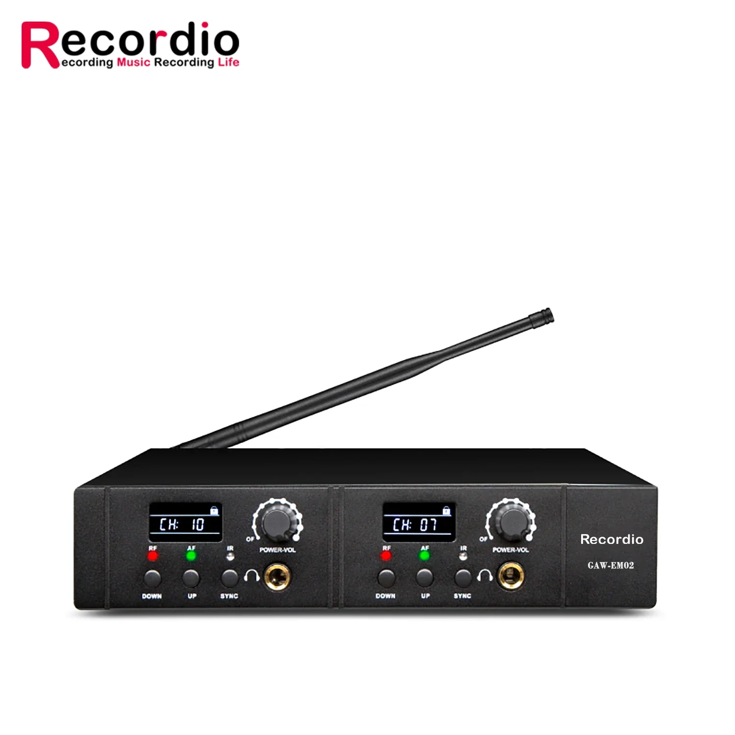 GAW-EM02 Professional Stage Wireless Listening Into The Ear Listening System Performance Monitor Headphone System