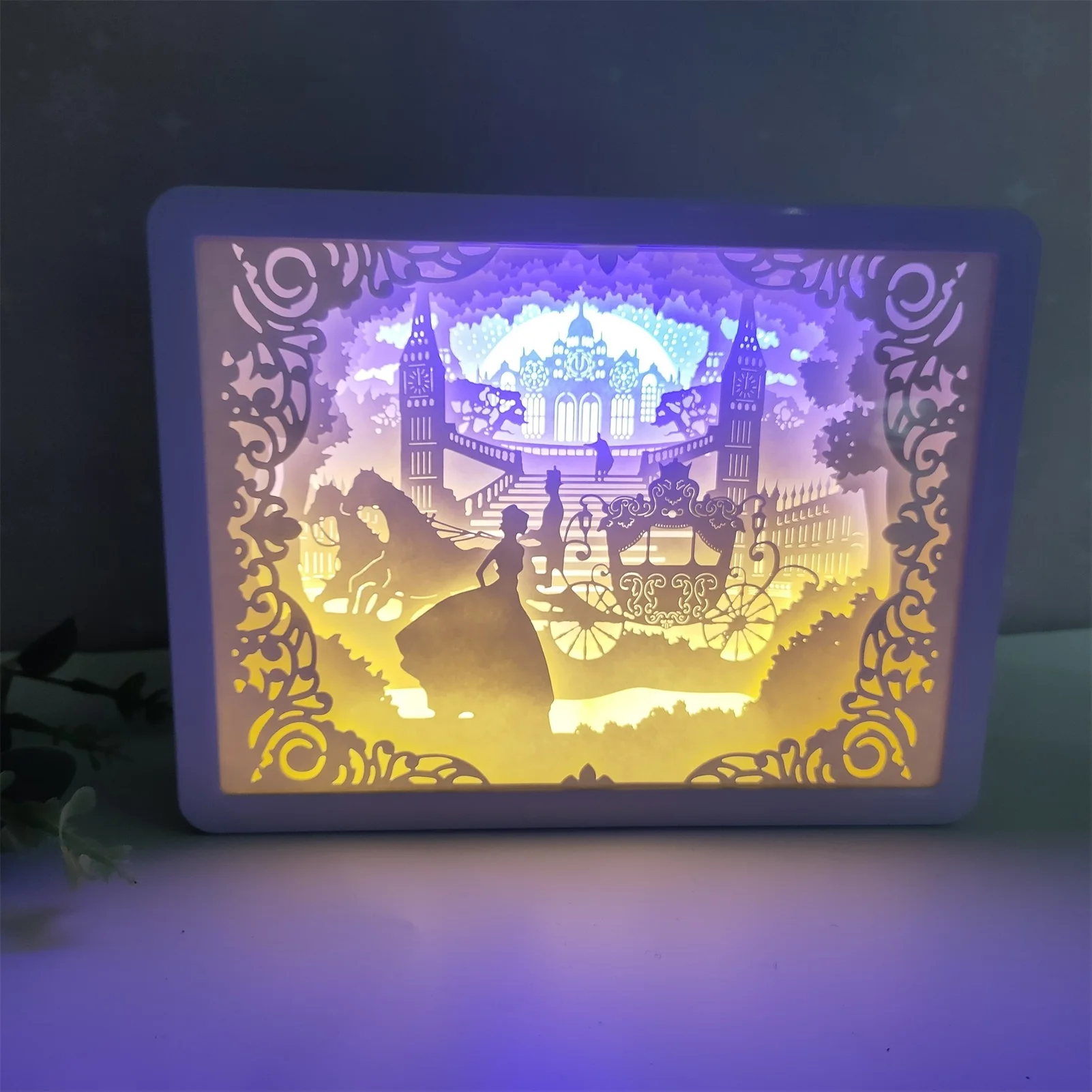 night lamp for bedroom wall Creative 3D Paper Carving Night Light Papercut Light Boxes LED Table Lamp For Home Decoration Valentine's Day Gifts night lights for adults