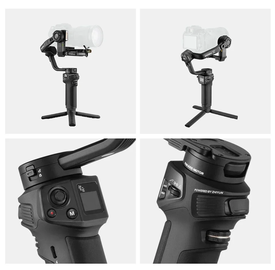 ZHIYUN Weebill 3S Camera Gimbal Stabilizer 3-Axis Handheld Built-in LED Fill Lig