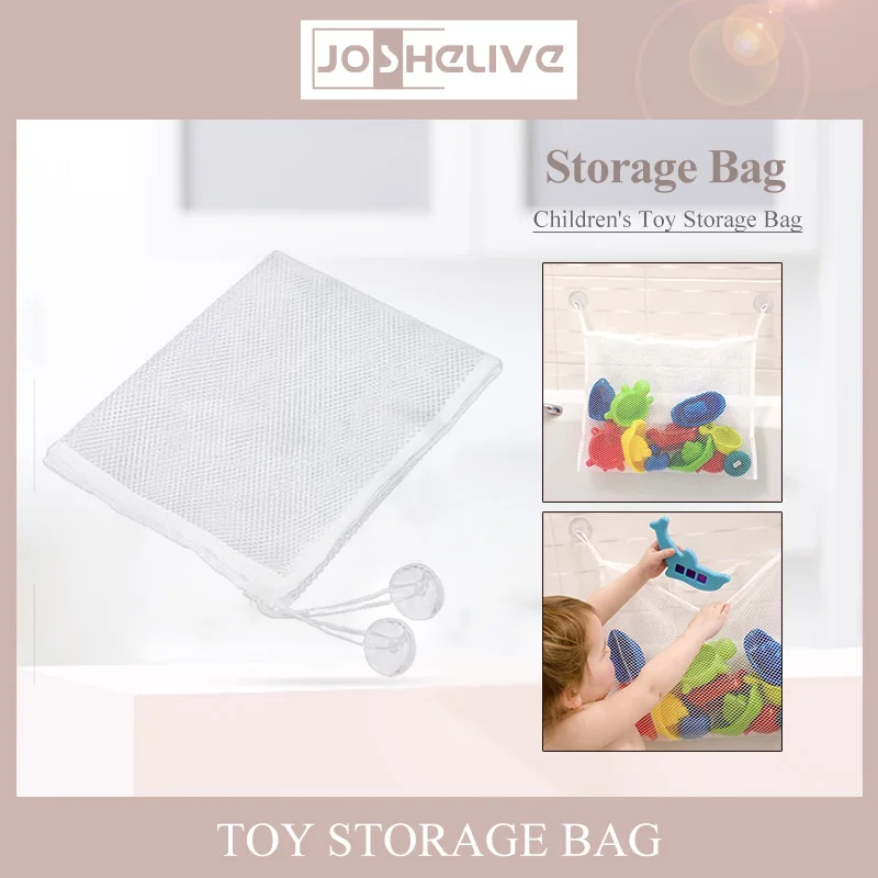 Mesh Bag Hanging Multifunction Bathroom Accessories Toy Storage Bag Baby Bath Game Bag Shower Toy Basket Net Eco-friendly 3