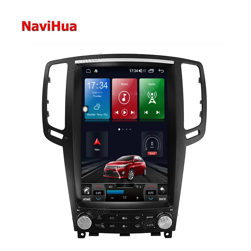 

Автомобильный DVD-плеер NAVIHUA для Infiniti G25, G35, G37, Android, Авторадио, стерео, навигация для Nissan Skyline, мультимедийный сенсорный экран