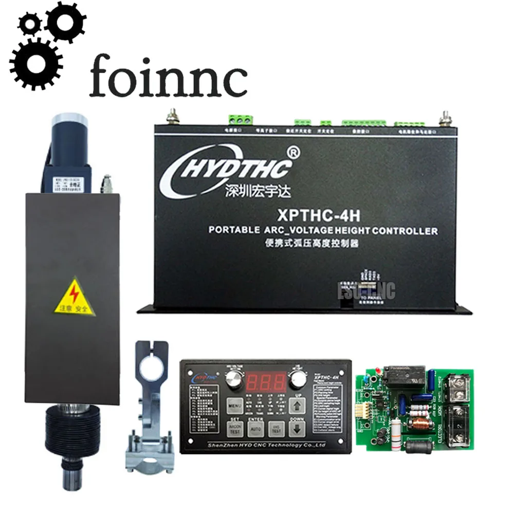 

Xpthc-4h Arc Voltage Height Controller Kit Cnc Flame Plasma Cutting Machine Torch Height Controller + 130mm Lifter Jykb-130-dc24