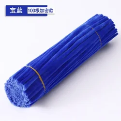 Vibrant Chenille Stems for Creative Art and Craft Projects - Bulk Pack of 100/50 Pieces (Royal Blue)