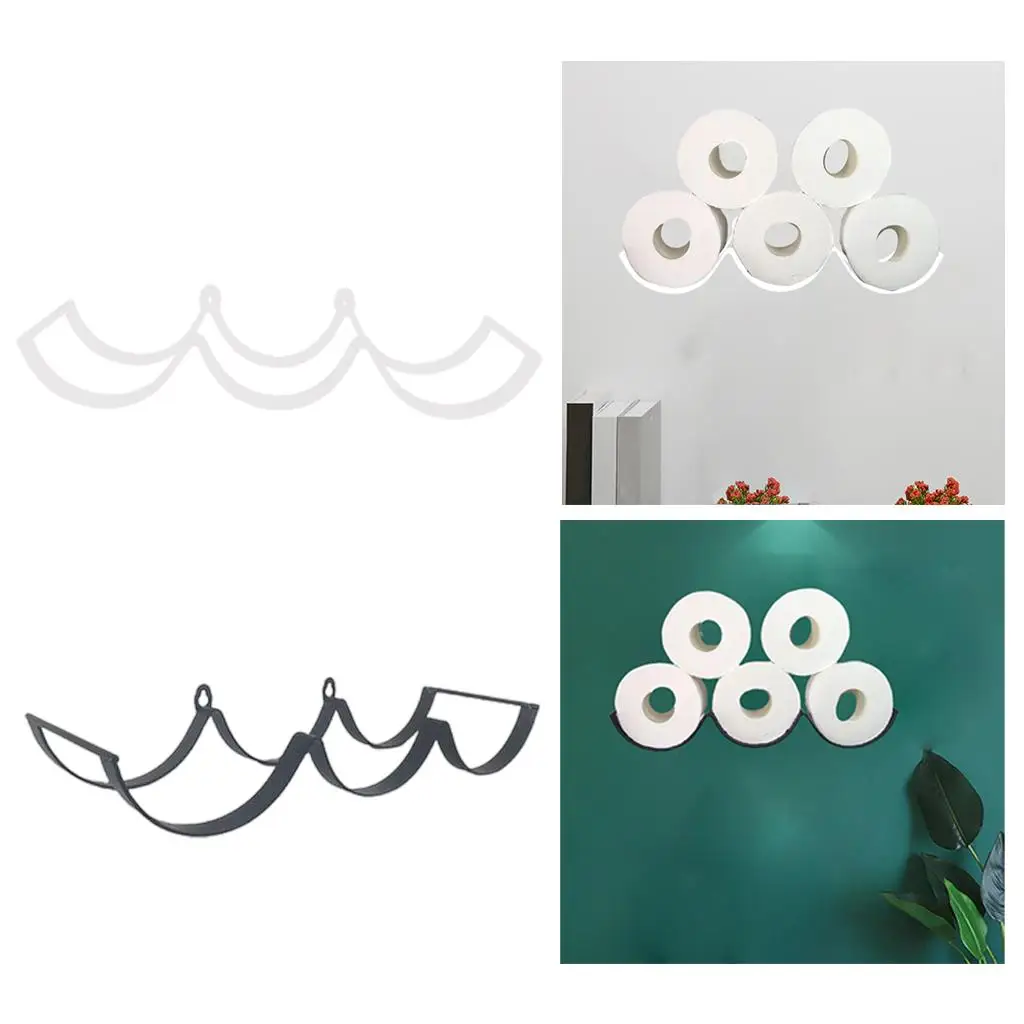 Toilet Paper Holder 3-Layer Bathroom Kitchen Wall Mounted
