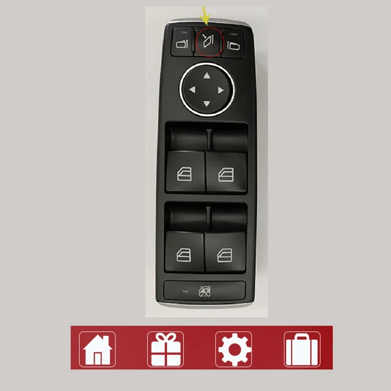 Car Electric Window Control Panel Part With Folding Switch For Mercedes Benz W204 GLK 204 W212 2049055402 2049058202