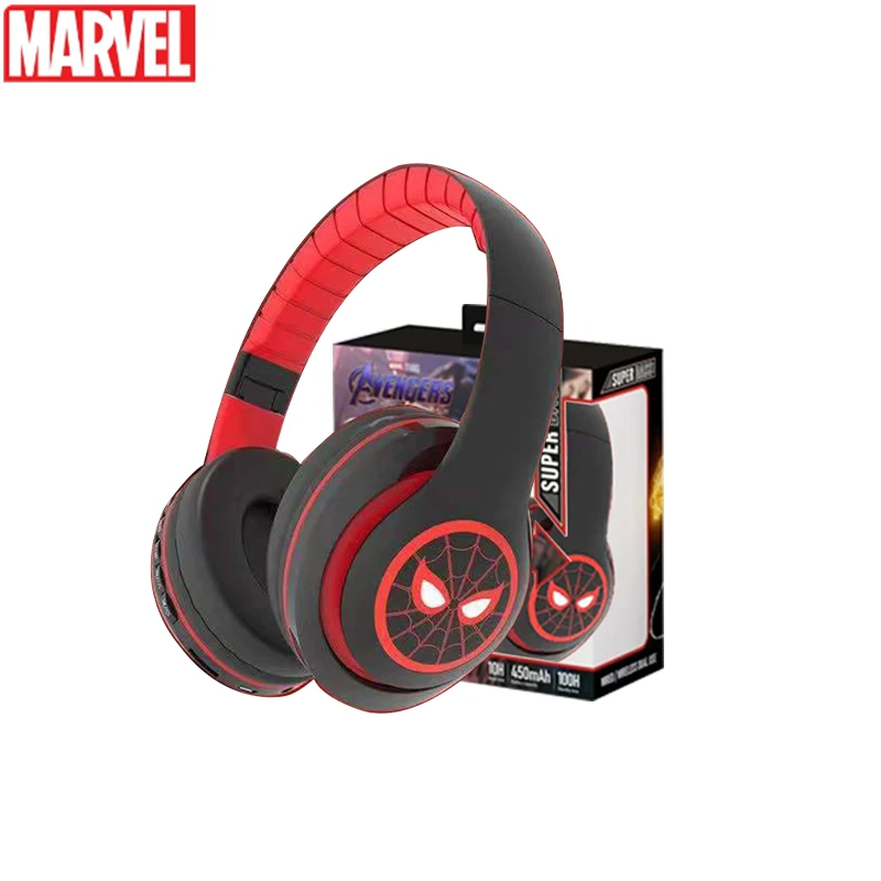 Marvel Spiderman Disney Mickey Cuffie Wireless Blutooth Surround Sound Stereo Auricolare Pieghevole Auricolare Per Laptop