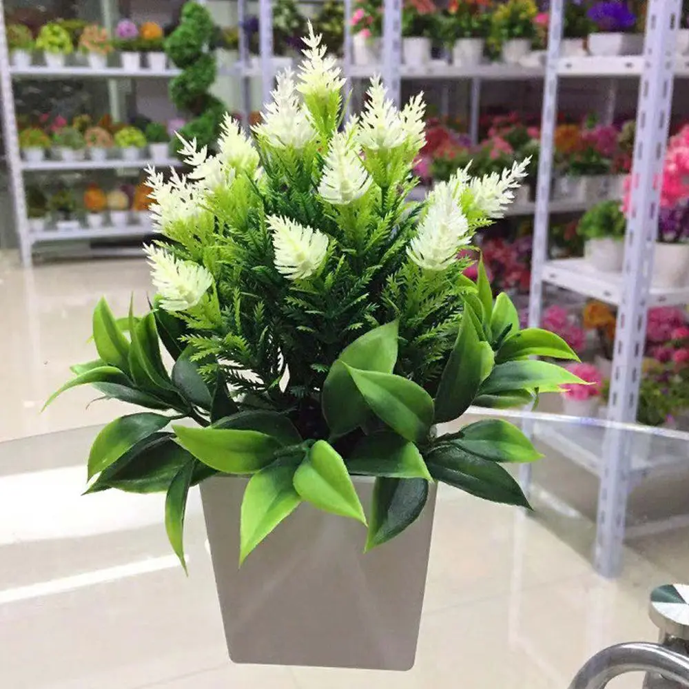Acquista Pianta di Fiori Artificiali Finti in Vaso Bonsai Esterno/Interno/Giardino Decorazione Casa in Italia a partire da 4.39