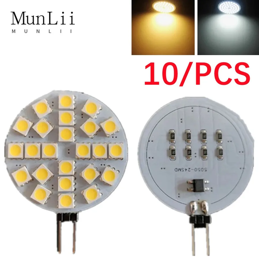 

G4 Socket 5050 SMD 4.8W Led Bulb on DC 12V Replace Halogen Bi-pin Lamp LED Bulb 1.2W 1.8W 2.4W Warm White/Cold White Led Lights