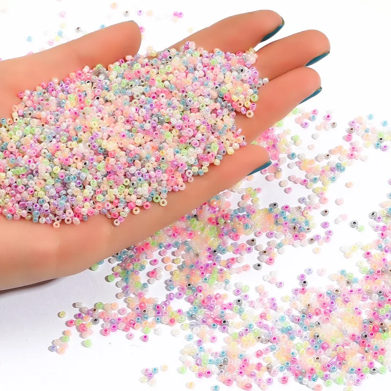 1000pcs(15g) 2mm Effect of The Cream Charm Czech Glass Seed Beads DIY Bracelet Necklace Beads for Jewelry Making Accessories glass seed beads beads for jewelry making