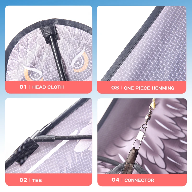 YongJian 2m Giant Eagle Kite With 100m kite string Flying Bird Kites Outdoor Fun Sports Garden Cloth Toys Bird repelling kite eagle kite