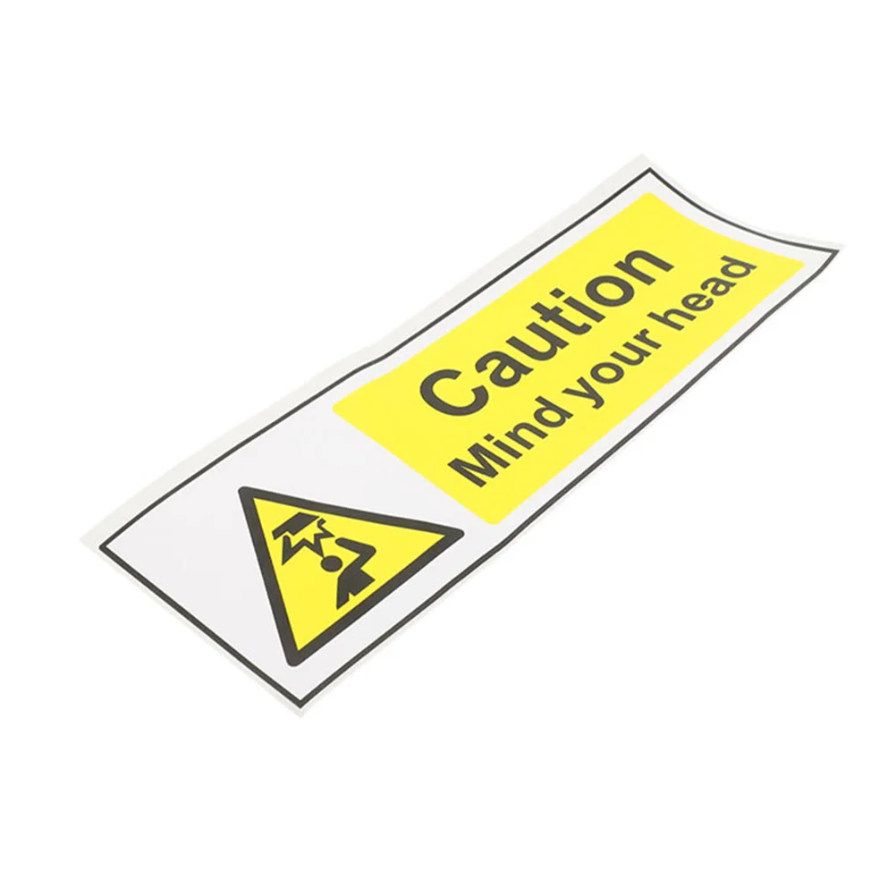

Signage Stickers Warning Decal Watch Your Head Caution Self Adhesive Safety Signs The