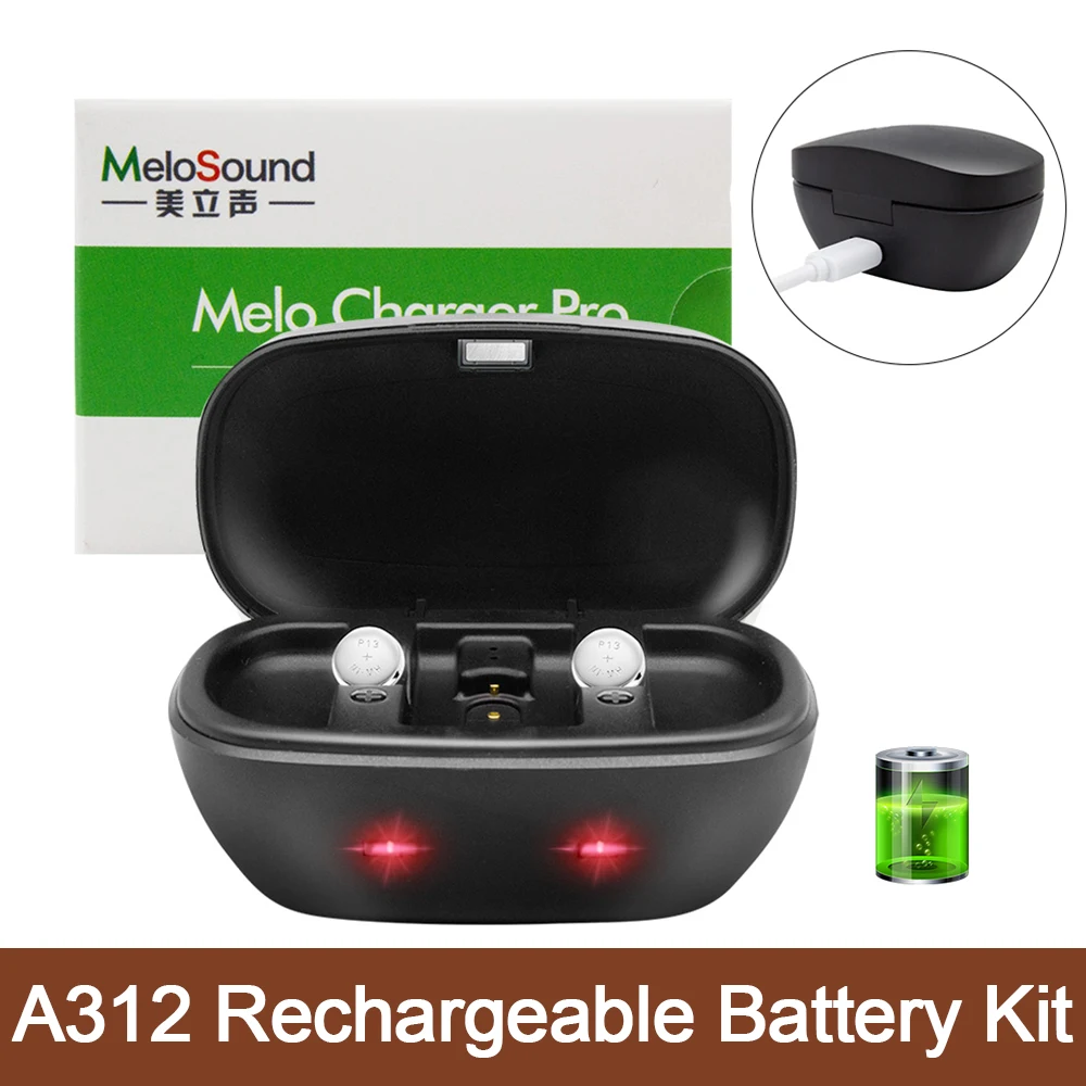 Rechargeable A312 Battery For Hearing Aid Batteries 312 312A A312 PR41