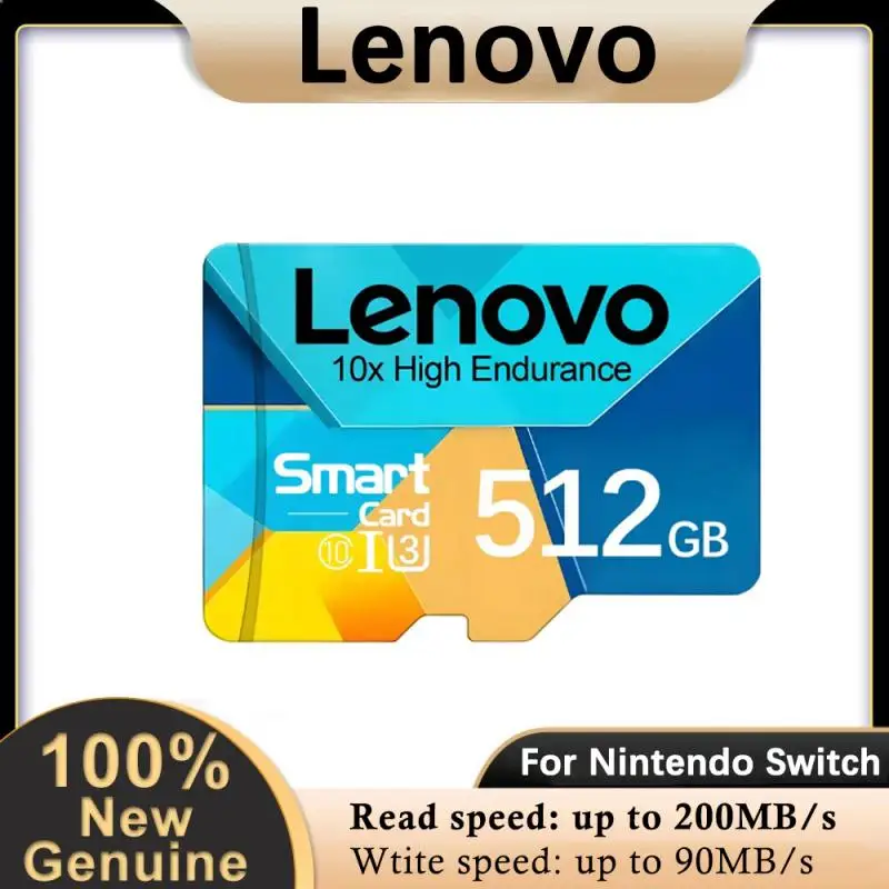 Scheda Di Memoria Lenovo Scheda Flash Sd/Tf 512Gb 128Gb Mini Schede Sd Uhs-1 Scheda Sd Tf Flash Ad Alta Velocità Con Pacchetto Adattatore Sd Gratuito