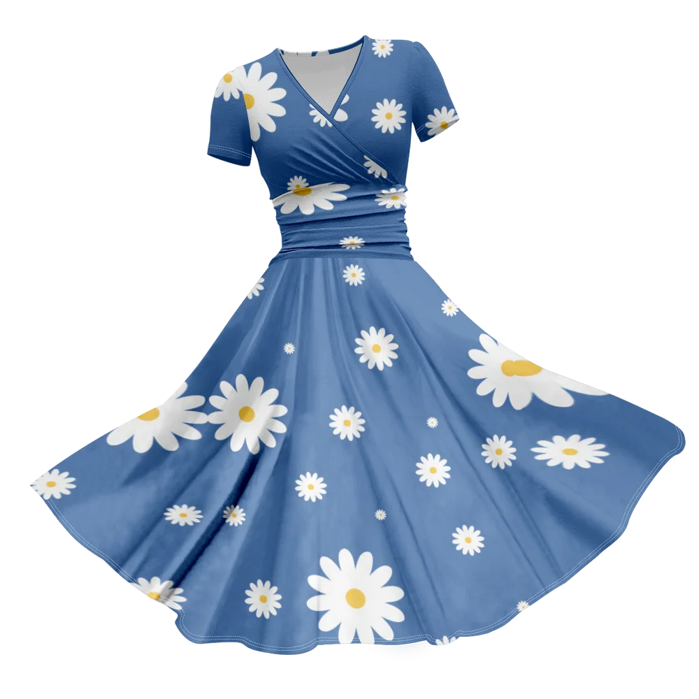 Letnia sukienka 2024 modna kwiatowa sukienka Maxi kobiety luksusowa plaża stylowa impreza Vestido suknie wieczorowe sukienki dziewczęce elegancka szata
