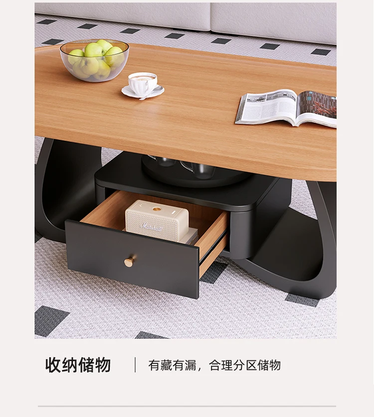 Cream Wind Simple Coffee Table Clear Cute Storage Light Luxury Living Room Nordic Side Table Unique Meubles Home Furniture