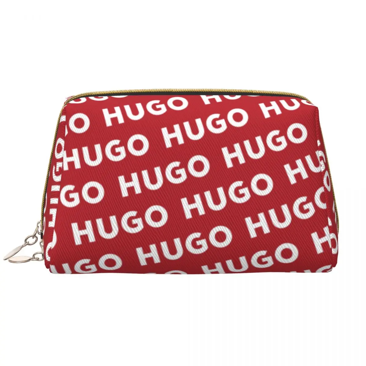 thumbnail image 1 of H-HUGO - Neceser de piel para maquillaje, moderno, de gran capacidad, con cremallera, para mujer, 1 of 5