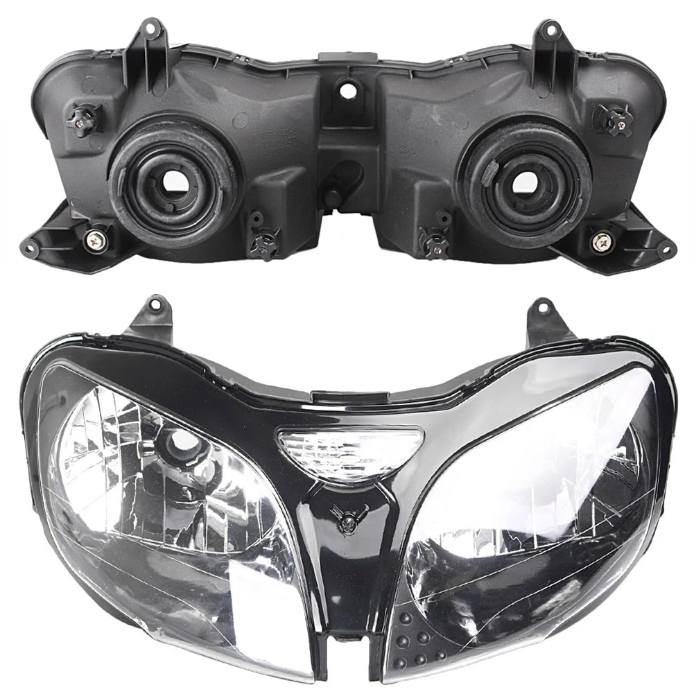 Yctze Faro anteriore del motociclo, fari anteriori di alluminio retrò vintage a LED rotondi (nero